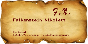 Falkenstein Nikolett névjegykártya